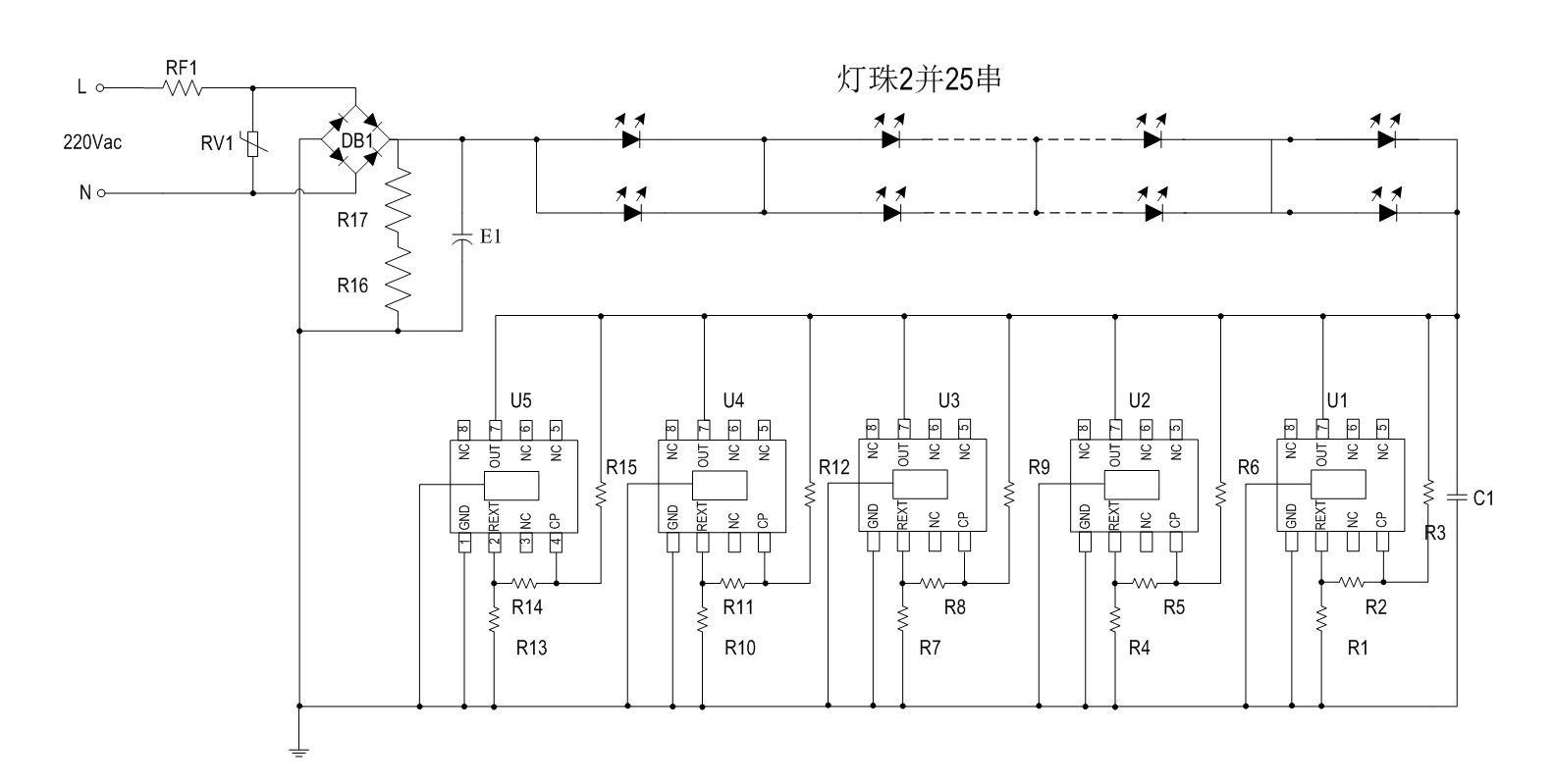 SM2091E對于LED高壓線性燈帶的應(yīng)用方案(圖3)