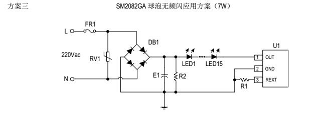 低成本高效率抗雷擊浪涌過(guò)認(rèn)證LED燈驅(qū)動(dòng)ic方案SM2082GA優(yōu)勢(shì)解析(圖3) SM2082GA球泡燈無(wú)頻閃應(yīng)用方案