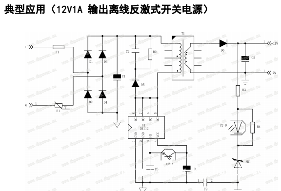 開關電源適配器芯片12V1ADK112低功耗驅(qū)動芯片電路設計(圖2)