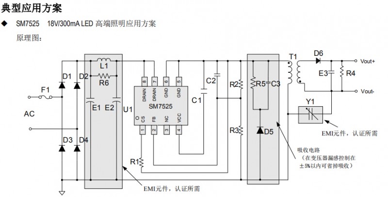 SM7525典型應(yīng)用方案