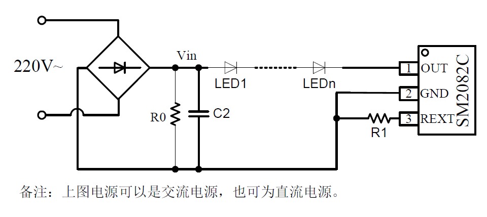 SM2082D高壓線性恒流IC產(chǎn)品特點(diǎn)選型及應(yīng)用注意事項(xiàng)(圖2)