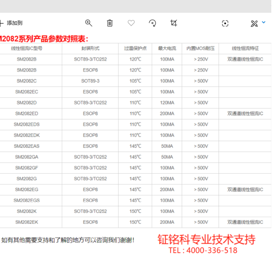 SM2082G與SM2082EG明微線性恒流IC的差別是什么(圖5)