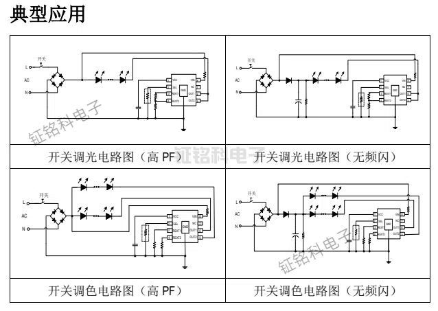SM2223E開關(guān)調(diào)光/調(diào)色芯片可以替代EG2000B(圖1) SM2223E典型應(yīng)用.jpg